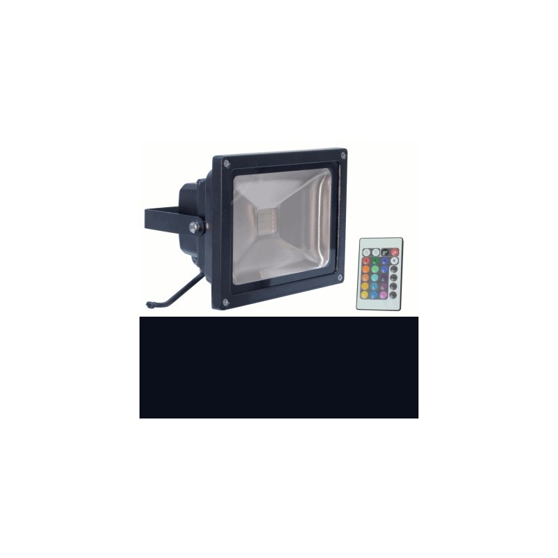 image: Projecteur LED 30W d'exterieur Couleur RGB & télécommande image: Projecteur LED 30W d'exterieur Couleur RGB & télécommande
