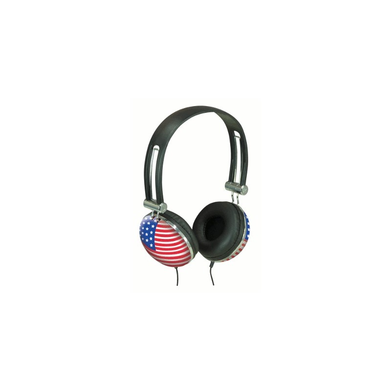 image: Casque Stéreo SoundLAB Drapeau U.S.A. image: Casque Stéreo SoundLAB Drapeau U.S.A.