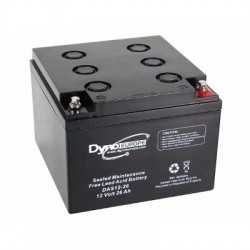 image: Batterie ACIDE-PLOMB 12V-26Ah 165x174.5x125mm