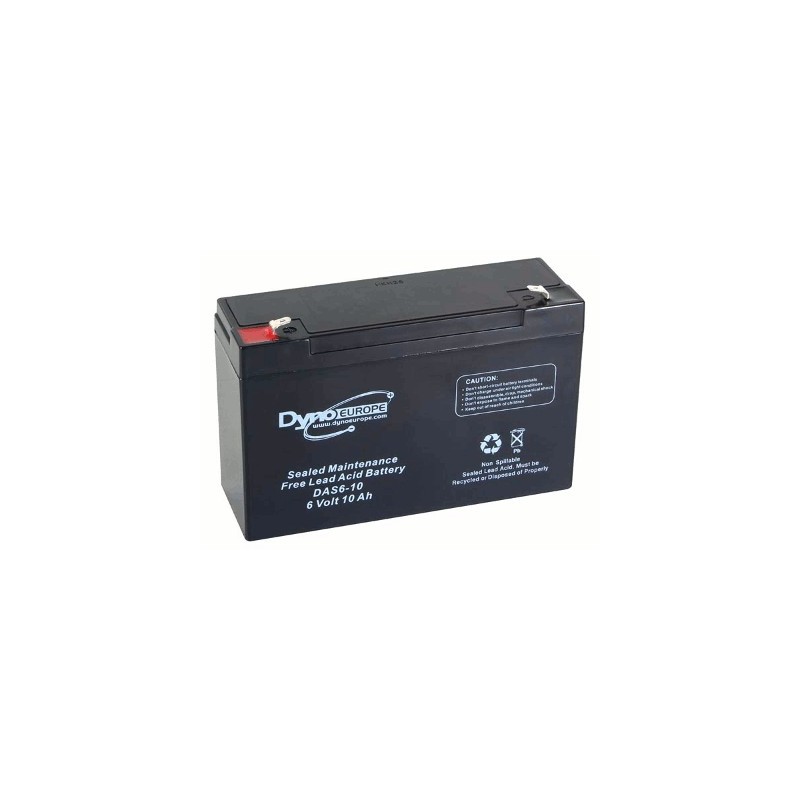image: Batterie ACIDE-PLOMB 6V-10Ah 151x50x101mm