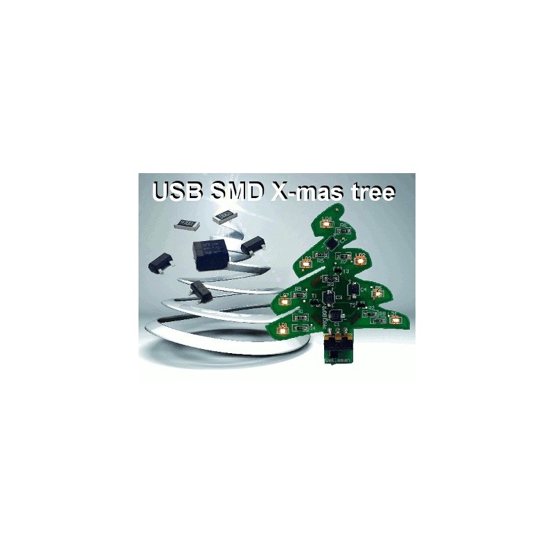 Kit DIY Sapin De Noël électronique 7 Couleurs Avec PCB Et LED Clignotantes - Construction Facile Et Effet 3D