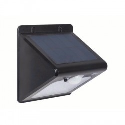 image: LAMPE SOLAIRE MURALE AVEC CAPTEUR PIR - ÉTANCHE