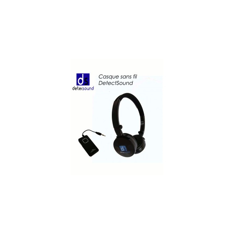 image: Casque sans fil audio UNIVERSEL pliable DetecSound