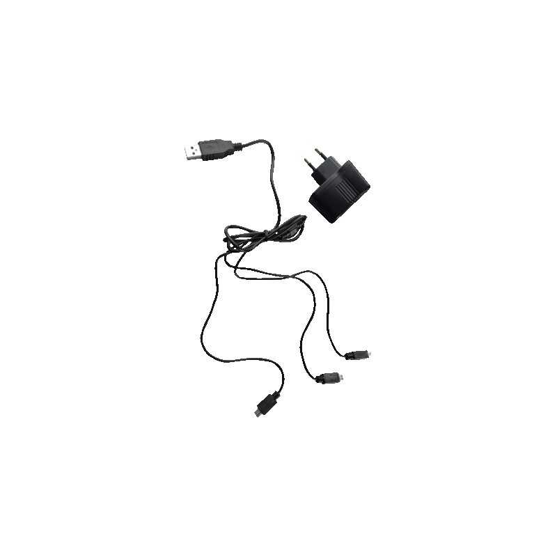 image: Chargeur secteur Deus avec câble usb 3s
