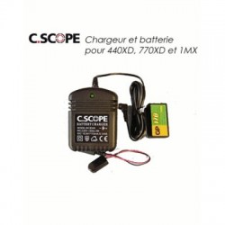 image: Batterie et chargeur C.SCOPE pour 440XD, 770XD et 1MXEUS