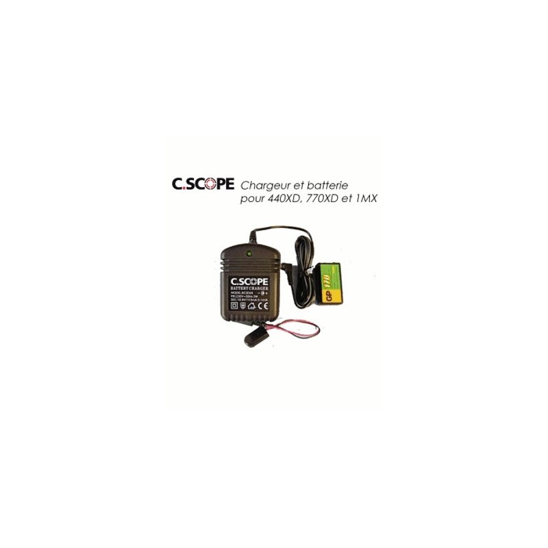 image: Batterie et chargeur C.SCOPE pour 440XD, 770XD et 1MXEUS