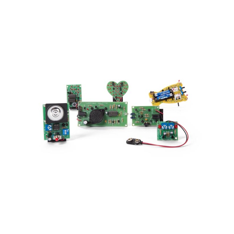 Lot Dinitiation à L Electronique 6 Mini Kits à Monter Soi Même - 