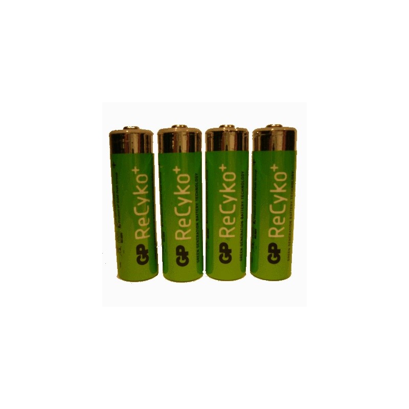 image: Pile Rechargeable X4 AAA(LR3)- RECYKO+