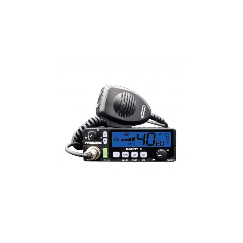 Radio CB President Harry - 40 Canaux, 4W - Base Station Vintage 1980's - Fonctionnelle
