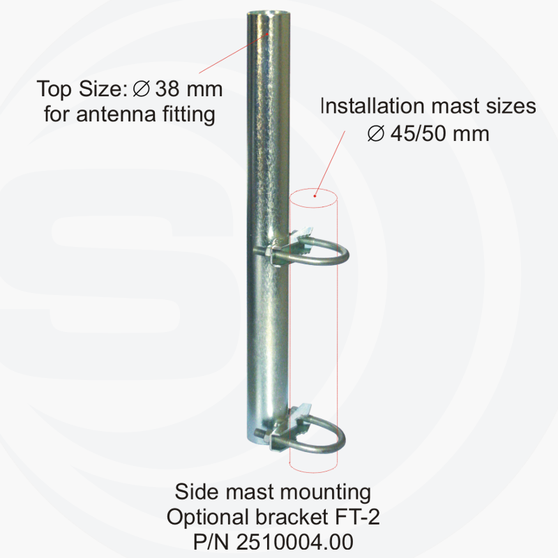 SIRIO Antenne GPA 108-136 MHz synchroniseerbaar