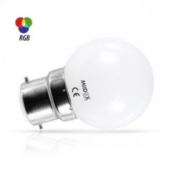 Lampe de couleur led B22 1W...