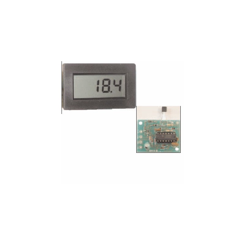 image: kit thermomètre lcd de : - 40 à 110 degrés